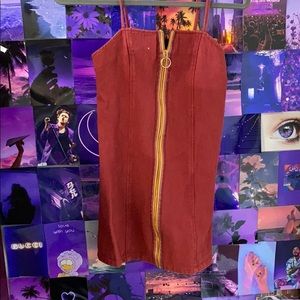 Forever 21 maroon dress